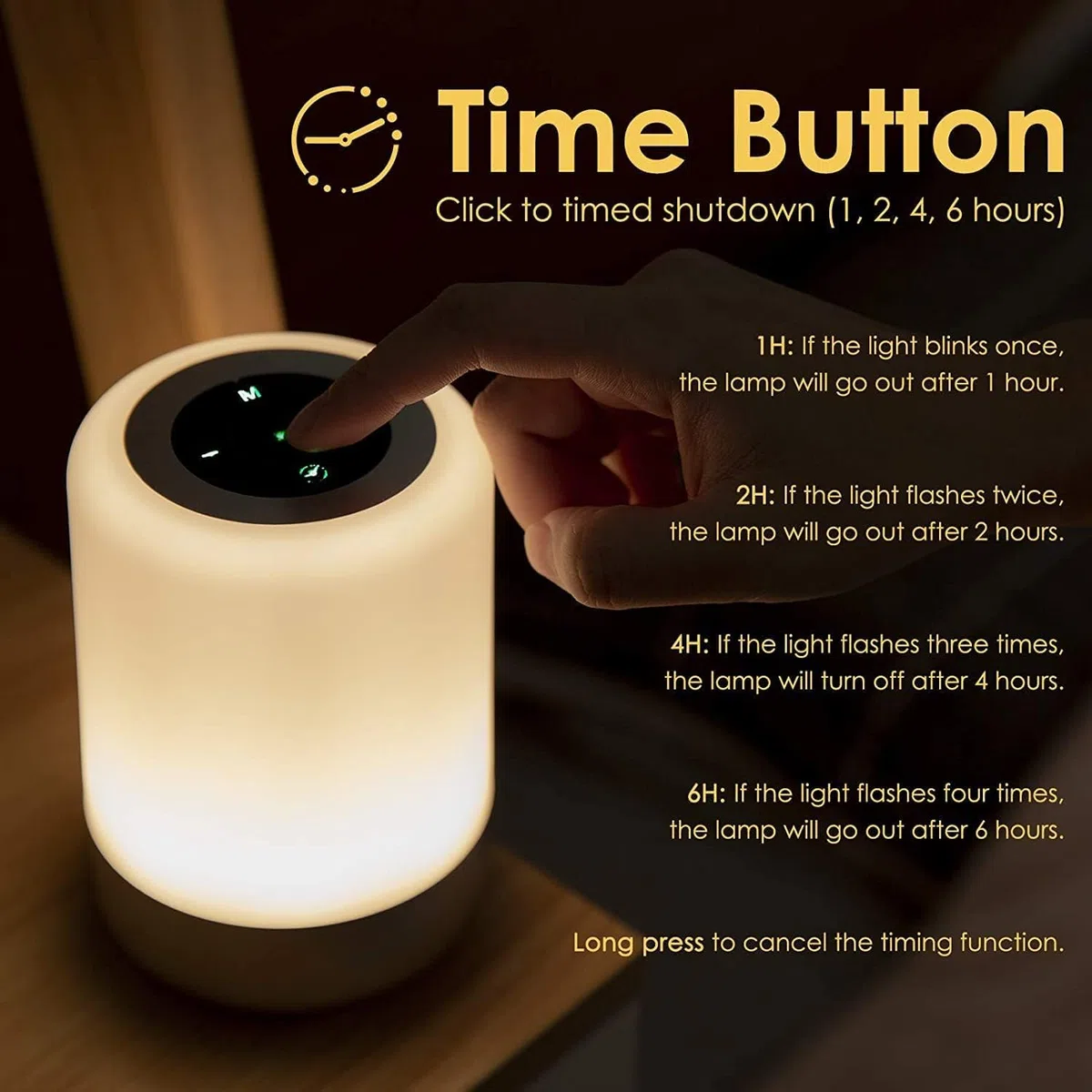 Auxmir Lampe de Chevet, Veilleuse d'allaitement Nuit, Veilleuse LED Tactile avec 13 Couleurs RGB, Rechargeable USB, Lampe de Chevet sans Fil Télécommande pour Chambre Eanfant Salon Camping