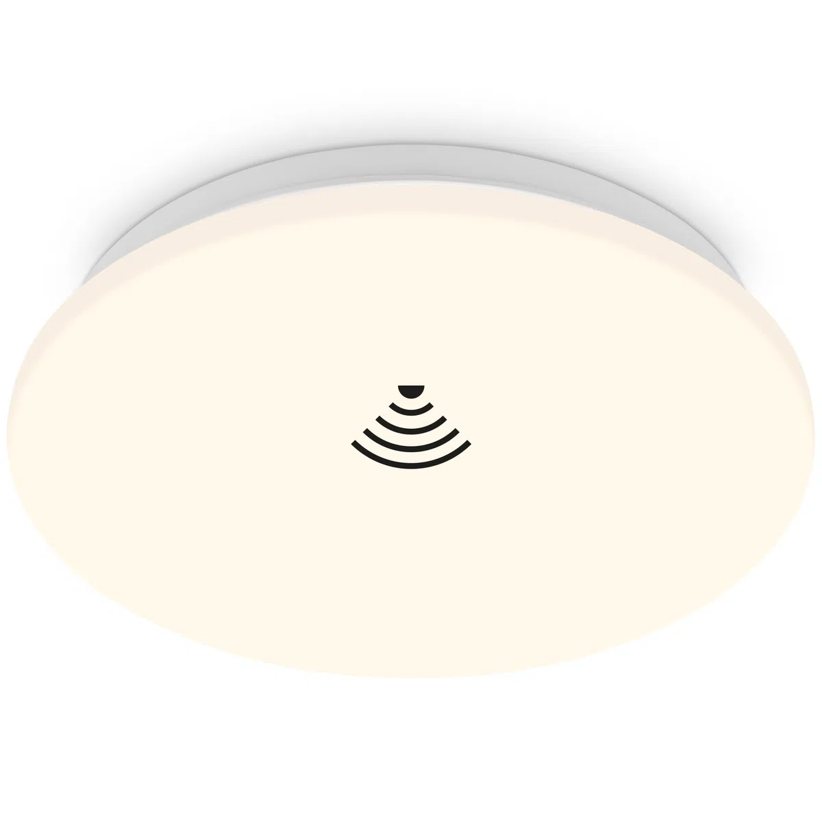 BRILONER - Plafonnier LED avec détecteur de mouvement, lumière blanche chaude, plafonnier LED, lampe LED, lampe de cuisine, chambre d'enfant, 270x60 mm (DxH) blanc