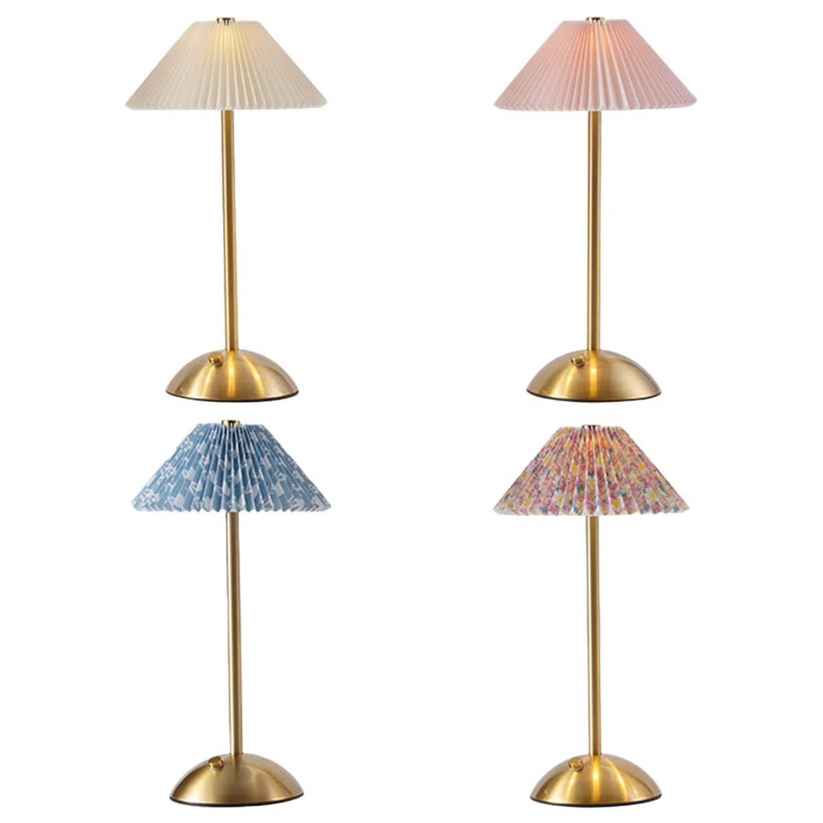 Gcroet Lampe de Chevet Tactile, veilleuse de Chevet sans Fil avec Base en Bois, Lampe Table Rechargeable pour Chambre à Coucher, Bureau, Chambre d'enfant, Salon, Style 2..